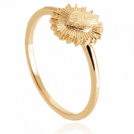 Bague femme plaqué or Mykell coeur