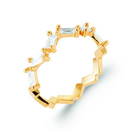 Bague femme plaqué or Nalima