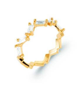 Bague Plaqué Or Nalima