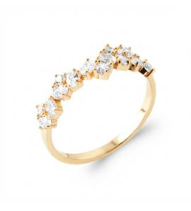 Bague Plaqué Or Piramen