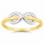 Bague femme plaqué or Valsy infini mini