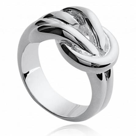 Bague godrons entrelaces asya