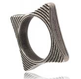 Bague Graphique Carrée