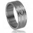 Bague homme acier flêche mini