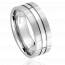 Bague homme acier Riego mini