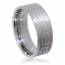 Bague homme acier S mini