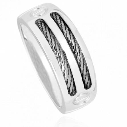 Bague homme argent Rhodan