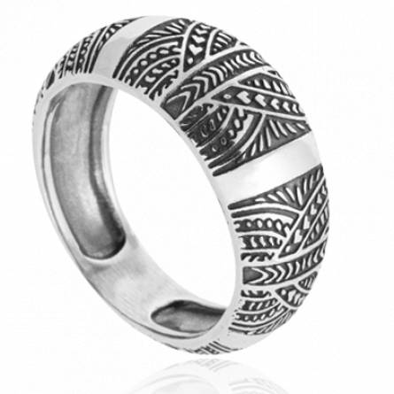 Bague homme argent Sarrien