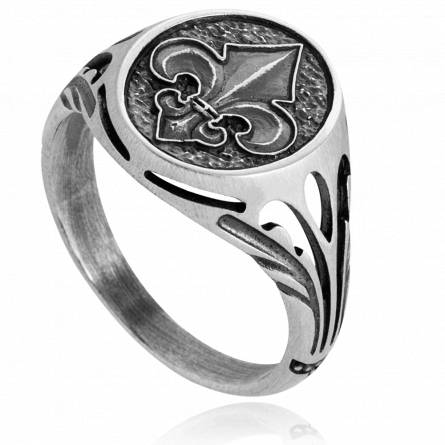 Bague homme argent Solenne