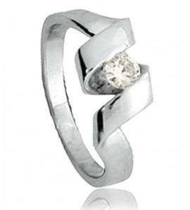 Bague Solitaire nid d'amour