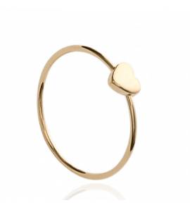 Bague plaqué or Cherise coeur