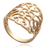 Bague Plaqué Or Florale