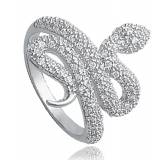 Bague serpent précieux