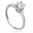 Bague solitaire argent eloquant mini