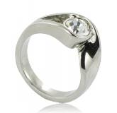 Bague vague strass Alida