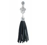 Bijoux de portable fleur strass noir ThaÏs