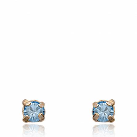 Boucles d'oreilles Alhena bleues