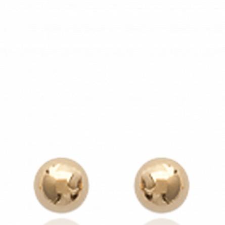 Boucles d'oreilles bulle pleine 3 mm