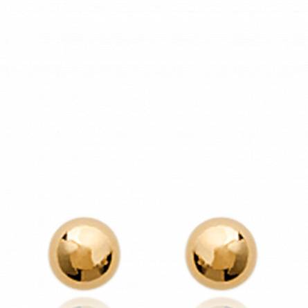 Boucles d'oreilles bulle pleine 4 mm