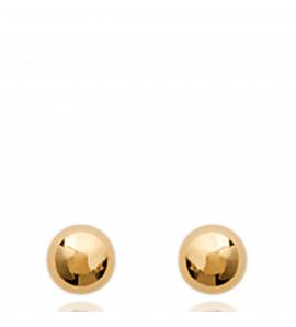 Boucles d'oreilles bulle pleine 4 mm