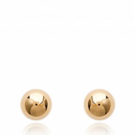 Boucles d'oreilles bulle pleine 5mm