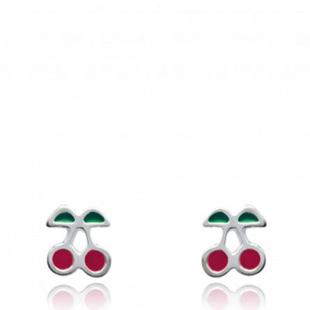 Boucles d'oreilles cerises