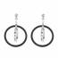 Boucles d'oreilles Cerruti Eleganza noir mini