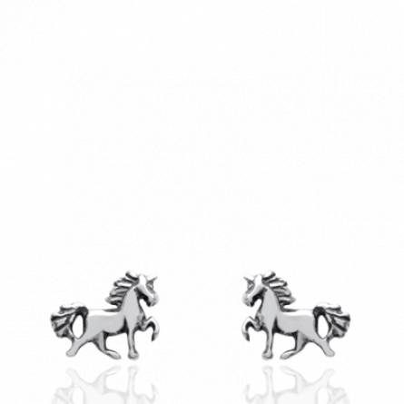 Boucles d'oreilles cheval splendide