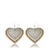 Boucles d'oreilles coeur prolongé