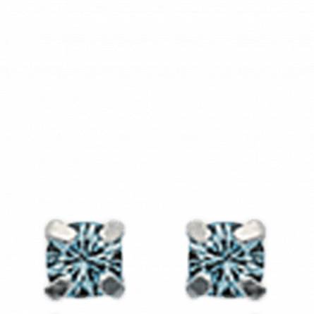 Boucles d'oreilles cristal tige argent 10