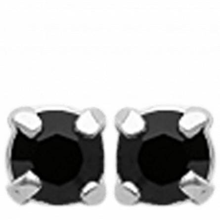 Boucles d'oreilles cristal tige argent 24