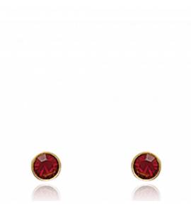 Boucles d'oreilles Dania rouges
