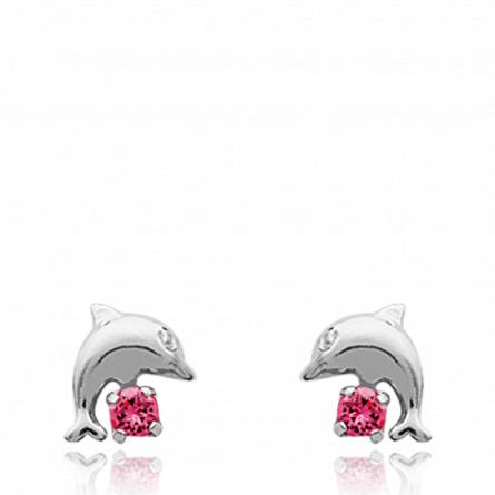 Boucles d'oreilles dauphin celeste 2