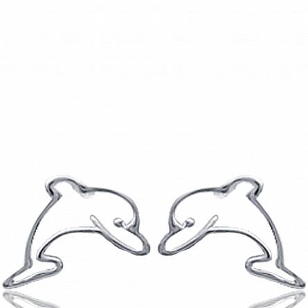 Boucles d'oreilles dauphin enchanté
