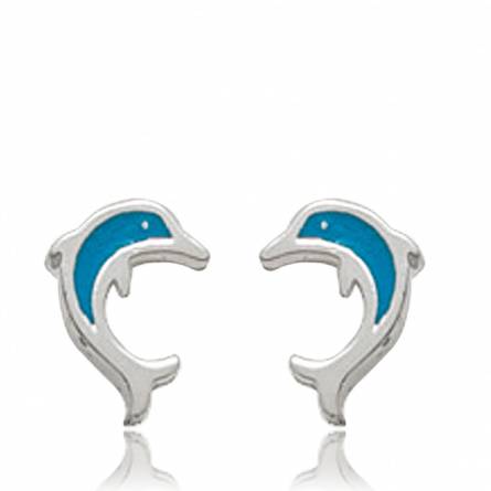 Boucles d'oreilles dauphins mini