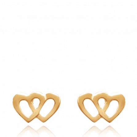 Boucles d'oreilles duel de coeur aimant