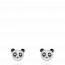 Boucles d'oreilles enfant argent Pandya noir mini