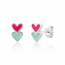 Boucles d'oreilles enfant argent Westy coeur bleu mini