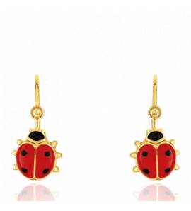 Boucles D'oreilles Enfant Coccinella