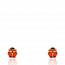 Boucles d'oreilles enfant or Coccinnel rouge mini