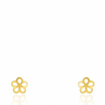 Boucles d'oreilles enfant or Flower Power