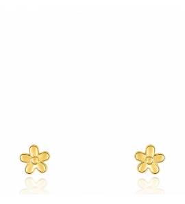 Boucles d'oreilles enfant or Power Flower