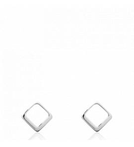 Boucles d'oreilles femme argent Adelio losange