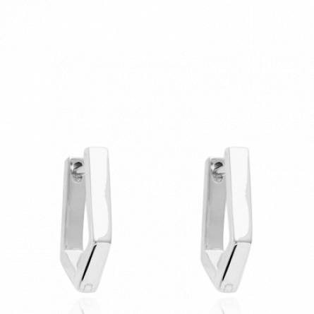 Boucles d'oreilles femme argent Aguie créoles