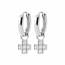 Boucles d'oreilles femme argent Baljit croix 2