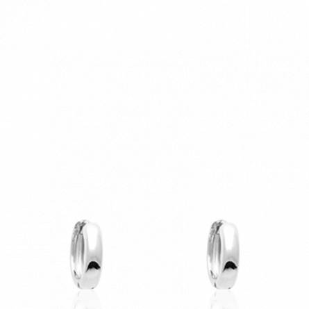 Boucles d'oreilles femme argent Bina ronde