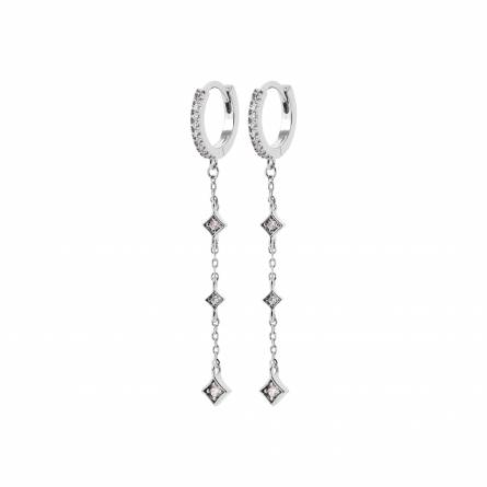 Boucles d'oreilles femme argent Creurer créoles