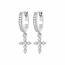 Boucles d'oreilles femme argent Denys créoles 2