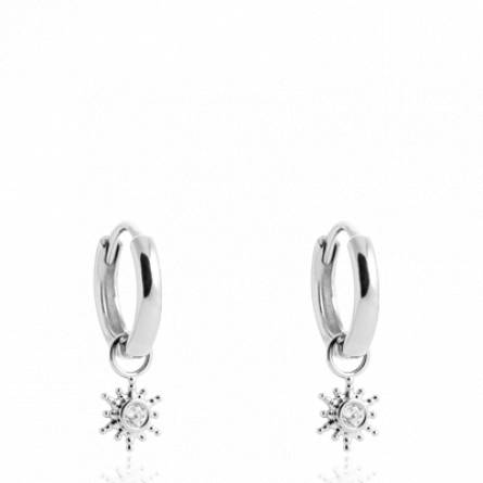 Boucles d'oreilles femme argent Derraja créoles