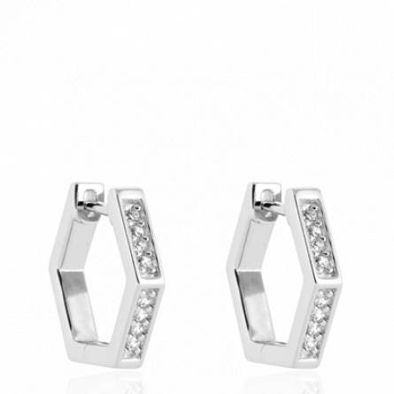 Boucles d'oreilles femme argent Djesa créoles